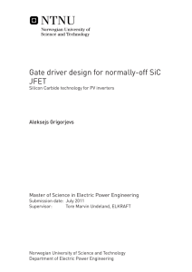 Gate driver design for normally-off SiC JFET