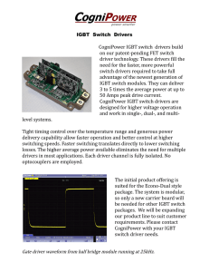 IGBT Switch Drivers brochure