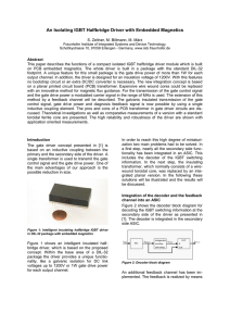 An Isolating IGBT Halfbridge Driver with