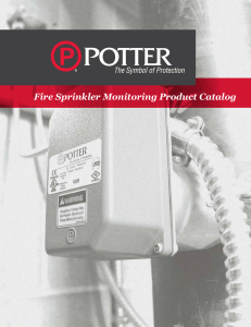 Fire Sprinkler Monitoring Product Catalog - Potter