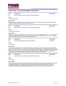 Lift / Pump Stations - Prime Construction Group