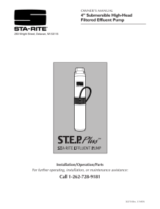 STEP10 | STEP20 | STEP30 | STEP50 - Sta-Rite