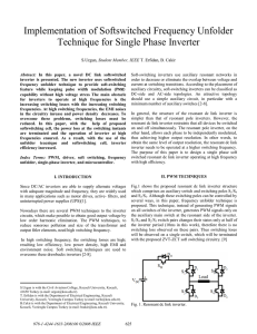 Implementation of Softswitched Frequency Unfolder Technique for