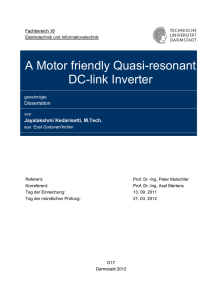 A Motor friendly Quasi-resonant DC-link Inverter