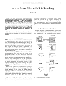 Active Power Filter with Soft Switching