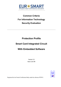 Protection Profile Smart Card Integrated Circuit