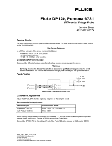 Fluke DP120, Pomona 6731