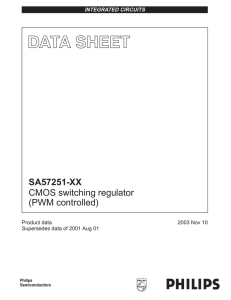 SA57251-XX CMOS switching regulator (PWM controlled)