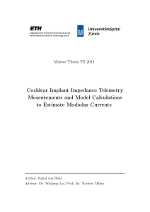 Cochlear Implant Impedance Telemetry Measurements and Model