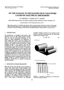 on the damage to metallized film capacitors