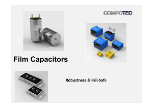 Film Capacitors - COMPOTEC electronics GmbH