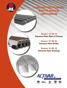 ArchitecturAl entrAnce options - Activar Construction Products Group