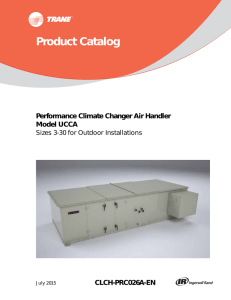 Performance Climate Changer Air Handler Model UCCA for