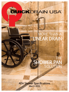 THE SHOWER PAN - QuickDrain USA