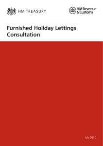 Furnished Holiday Lettings Consultation