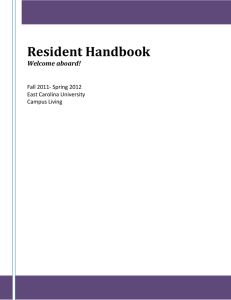 Resident Handbook - East Carolina University
