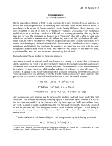 Experiment V (Apr. 16 to Apr. 27)