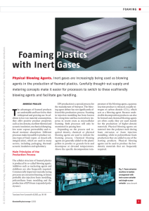 Foaming Plastics with Inert Gases