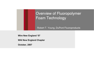 Overview of Fluoropolymer Foam Technology