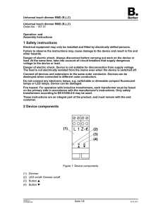 1 Safety instructions 2 Device components