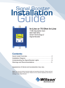 In-Line or 75 Ohm In-Line