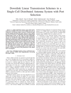 Downlink Linear Transmission Schemes in a Single