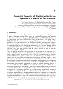 Downlink Capacity of Distributed Antenna Systems in a Multi