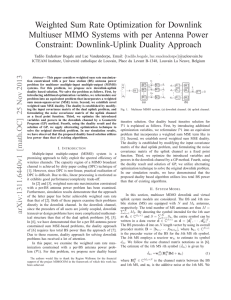 Weighted Sum Rate Optimization for Downlink Multiuser
