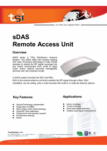 sDAS Remote Access Unit