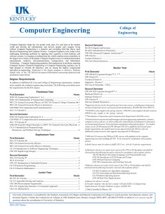 Computer Engineering - University of Kentucky