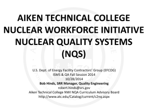 Nuclear Quality Systems (NQS)