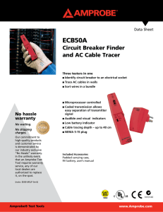 ECB50A Circuit Breaker Finder and AC Cable Tracer