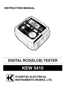 5410 RCD Tester