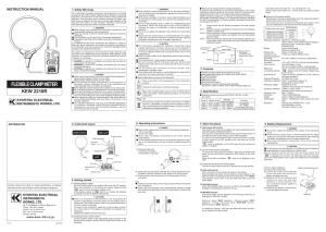 KEW2210R Instruction Manual