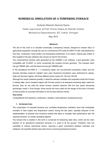NUMERICAL SIMULATION OF A TEMPERING FURNACE