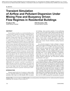 Transient Simulation of Airflow and Pollutant Dispersion Under