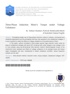 Three-Phase Induction Motor`s Torque under