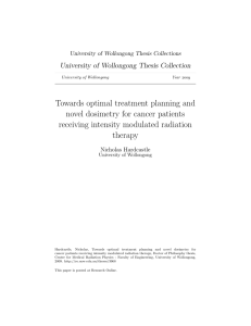 Towards optimal treatment planning and novel
