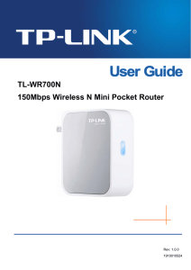 TL-WR700N 150Mbps Wireless N Mini Pocket Router