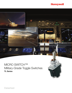 MICRO SWITCH™ TL Series Toggle Switches