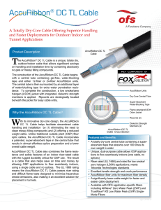 AccuRibbon® DC TL Cable Data Sheet