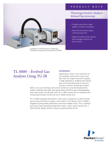 TL 8000 - Evolved Gas Analysis Using TG-IR