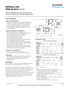 DPA422-426 DPA Switch Family