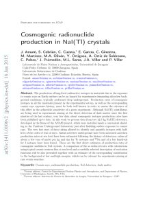 Cosmogenic radionuclide production in NaI(Tl) crystals