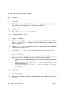 GROUNDING AND BONDING 16060