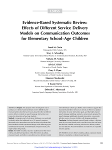 Service Delivery Models, Systematic Review