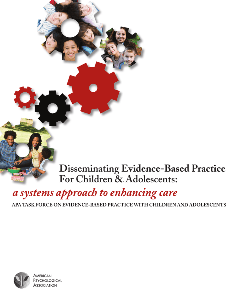 Disseminating Evidence-based Practice For Children And Adolescents