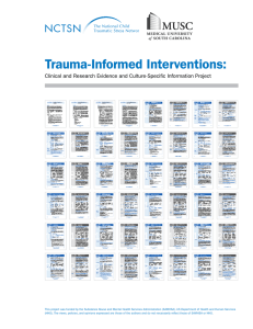 Trauma-Informed Interventions: Clinical and Research