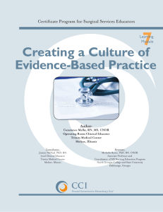 Creating a Culture of Evidence-Based Practice