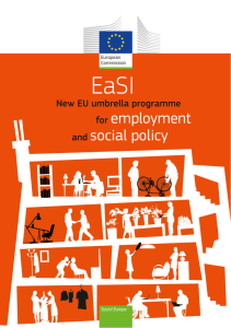 EaSI - New EU umbrella programme for employment